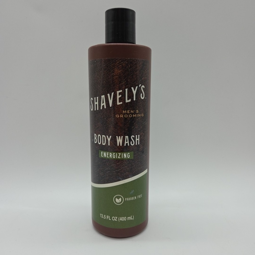 NEW Shavely's Body Wash Energizing Mens Grooming 13.5 Oz. Paraben Free